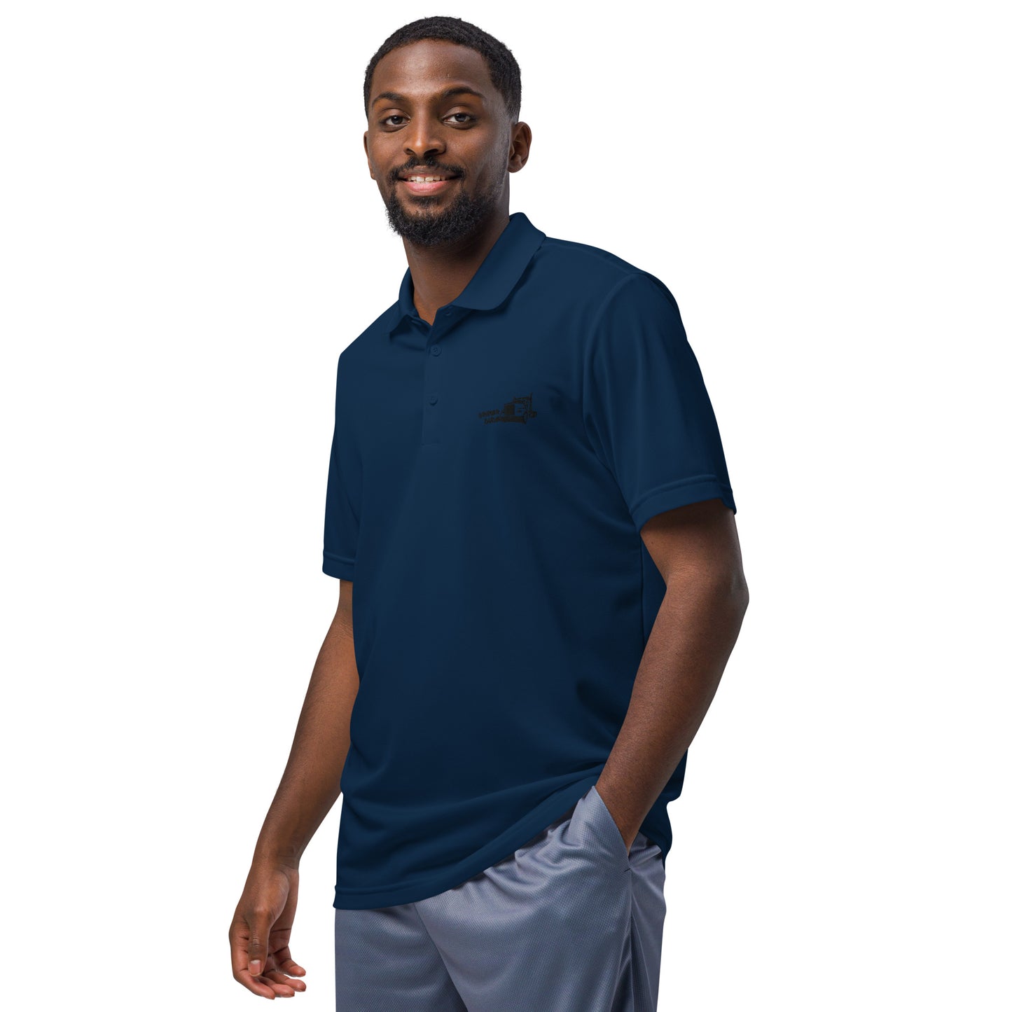 Mens-adidas sport polo