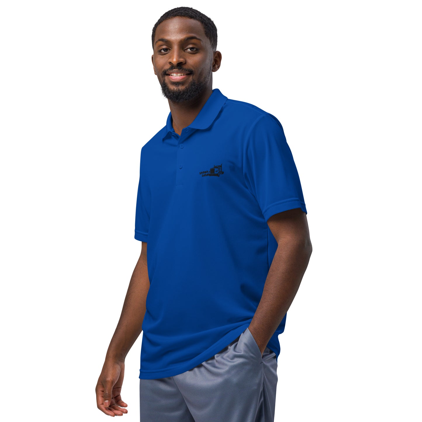 Mens-adidas sport polo