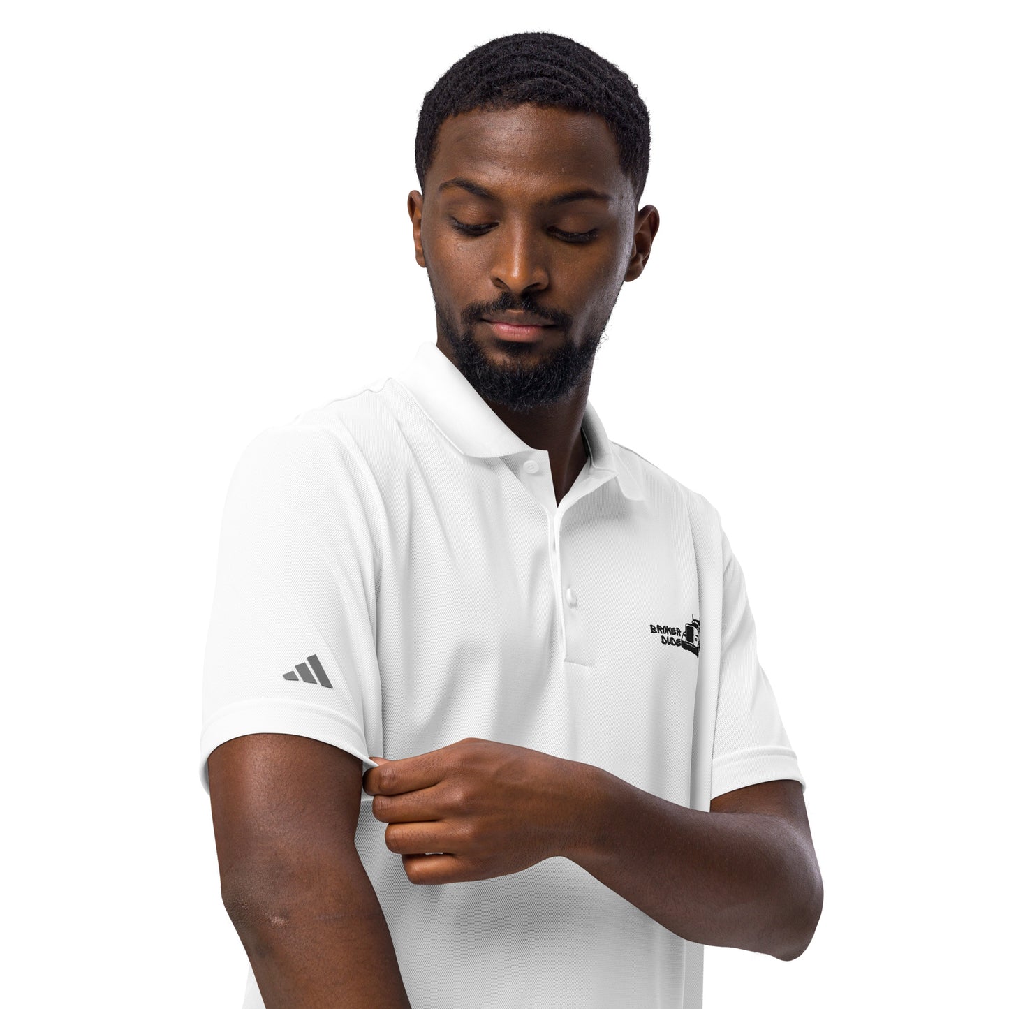 Mens-adidas sport polo