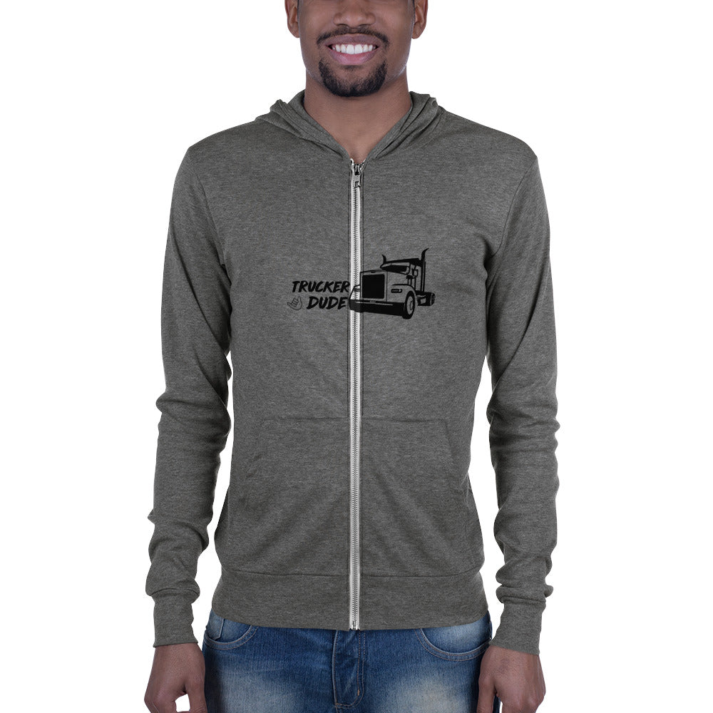 Unisex zip hoodie - Trucker Dude