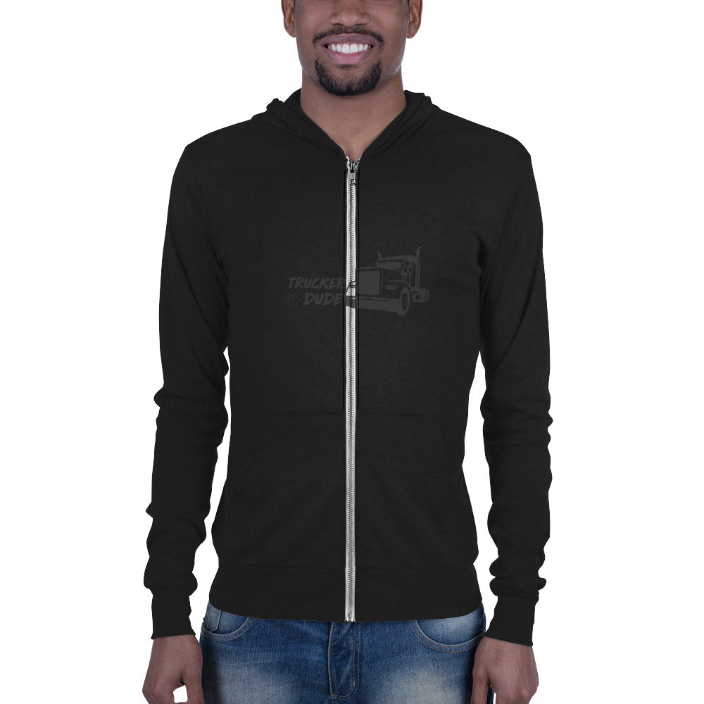 Unisex zip hoodie - Trucker Dude