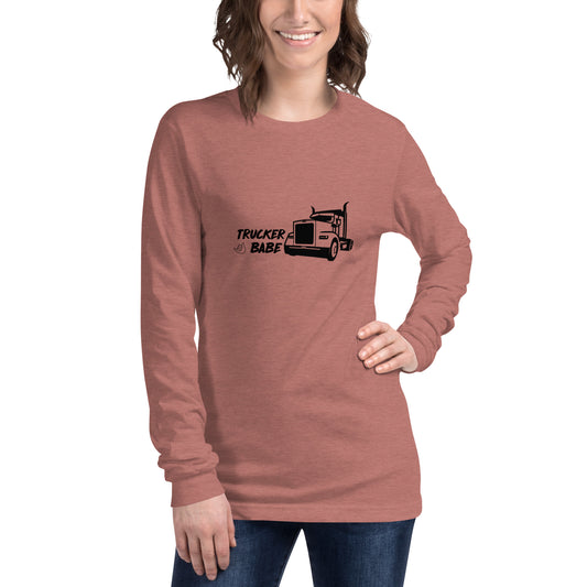 Unisex Long Sleeve Tee - Trucker Babe