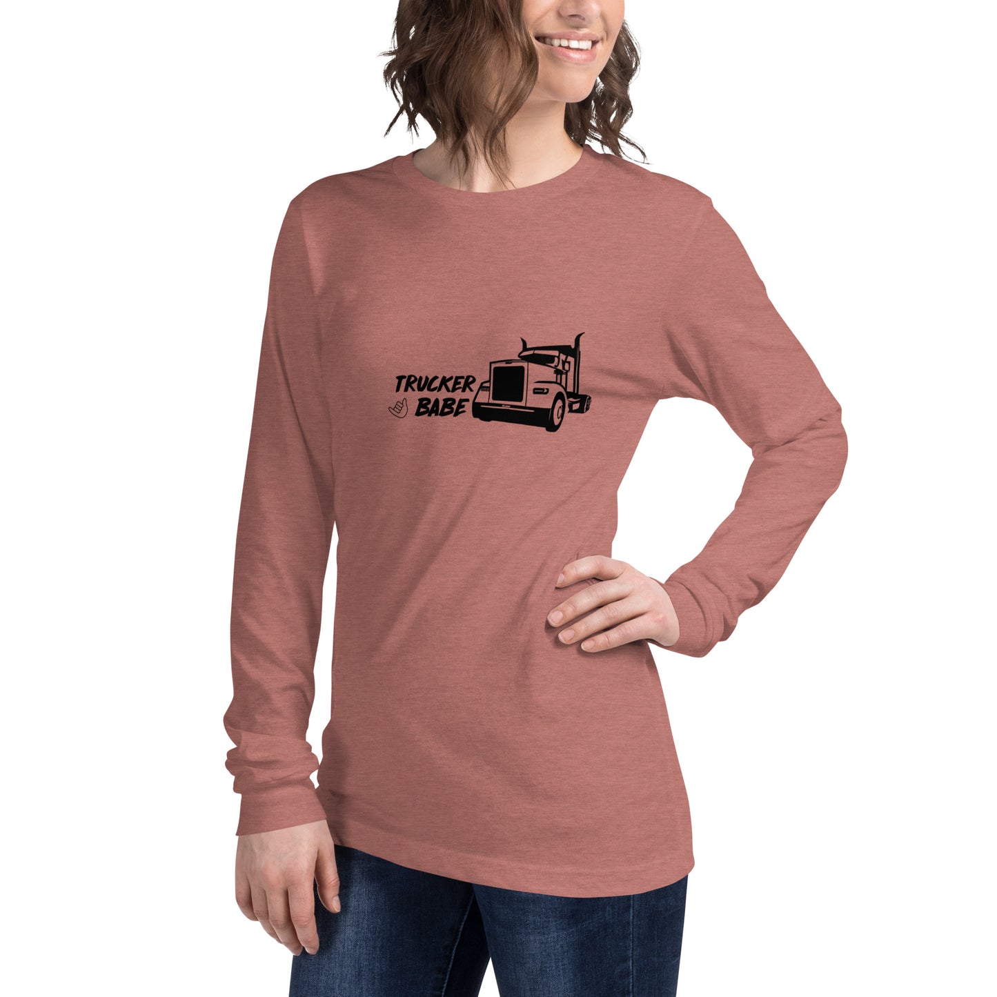 Unisex Long Sleeve Tee - Trucker Babe