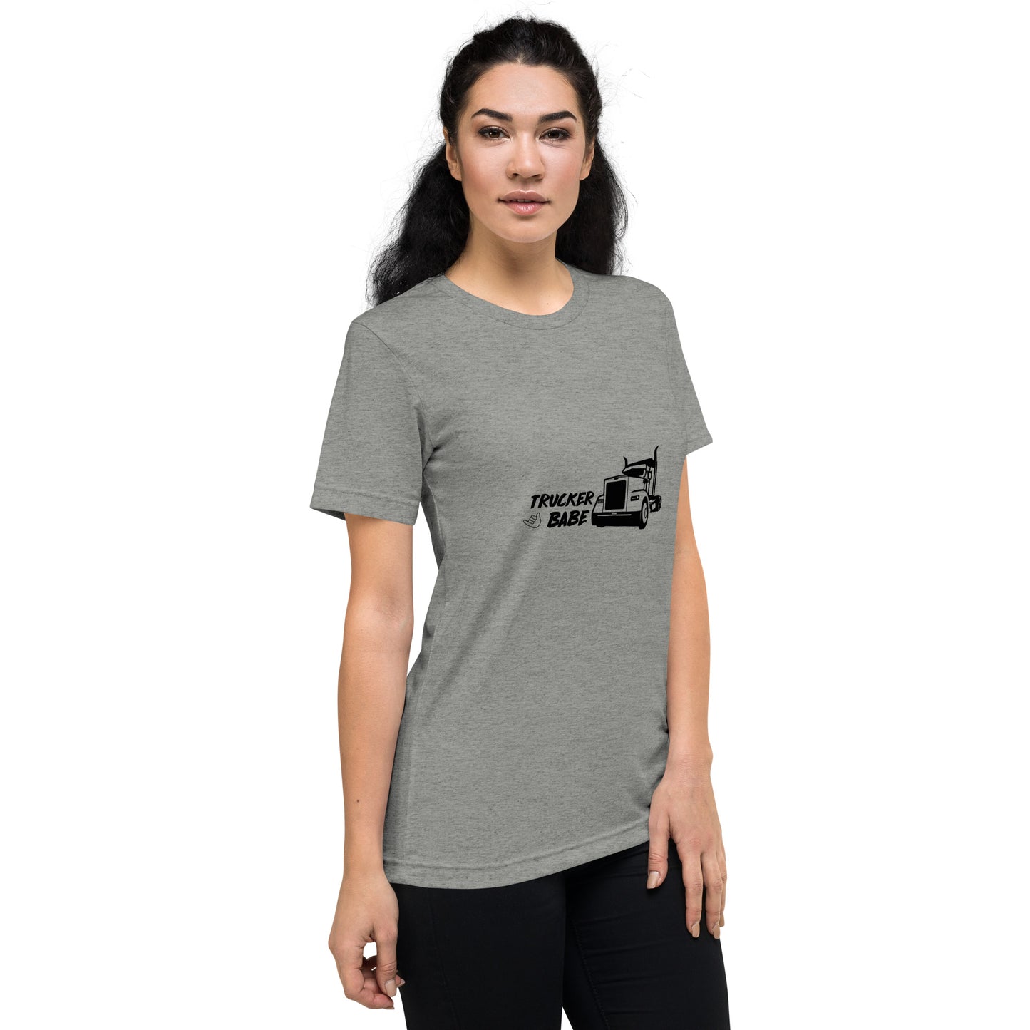 Bella + Canvas 3413 Unisex Triblend Short Sleeve T-Shirt - Trucker Babe