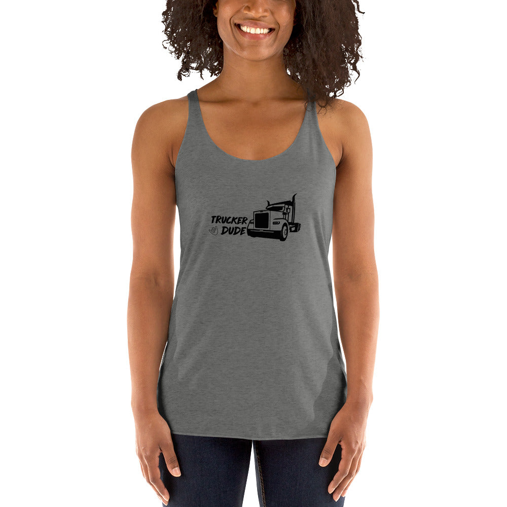 Women's Racerback Tank - Trucker Babe