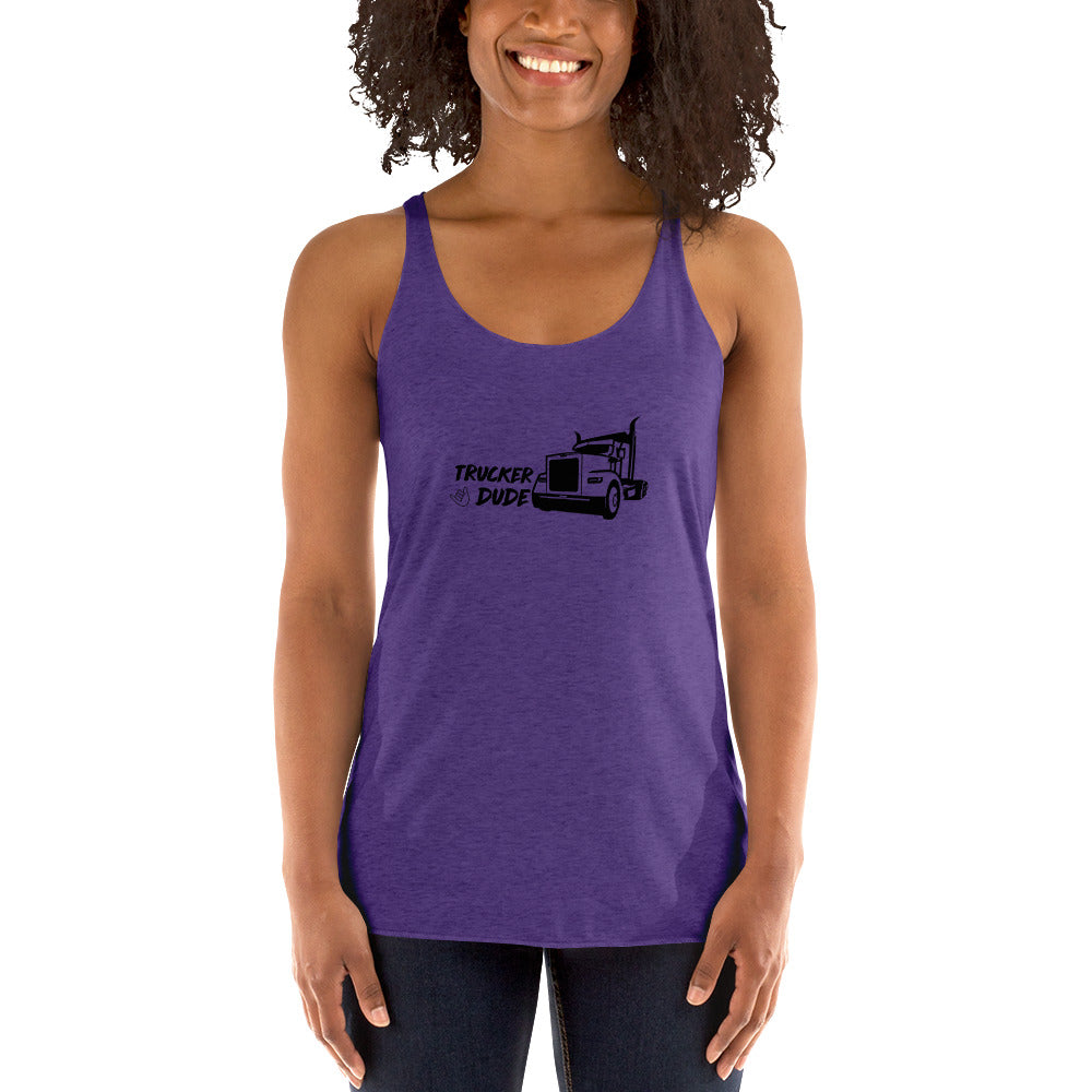 Women's Racerback Tank - Trucker Babe