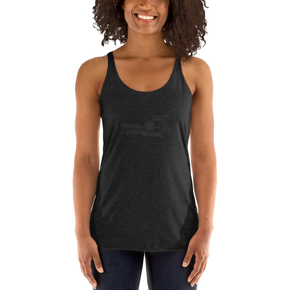 Women's Racerback Tank - Trucker Babe