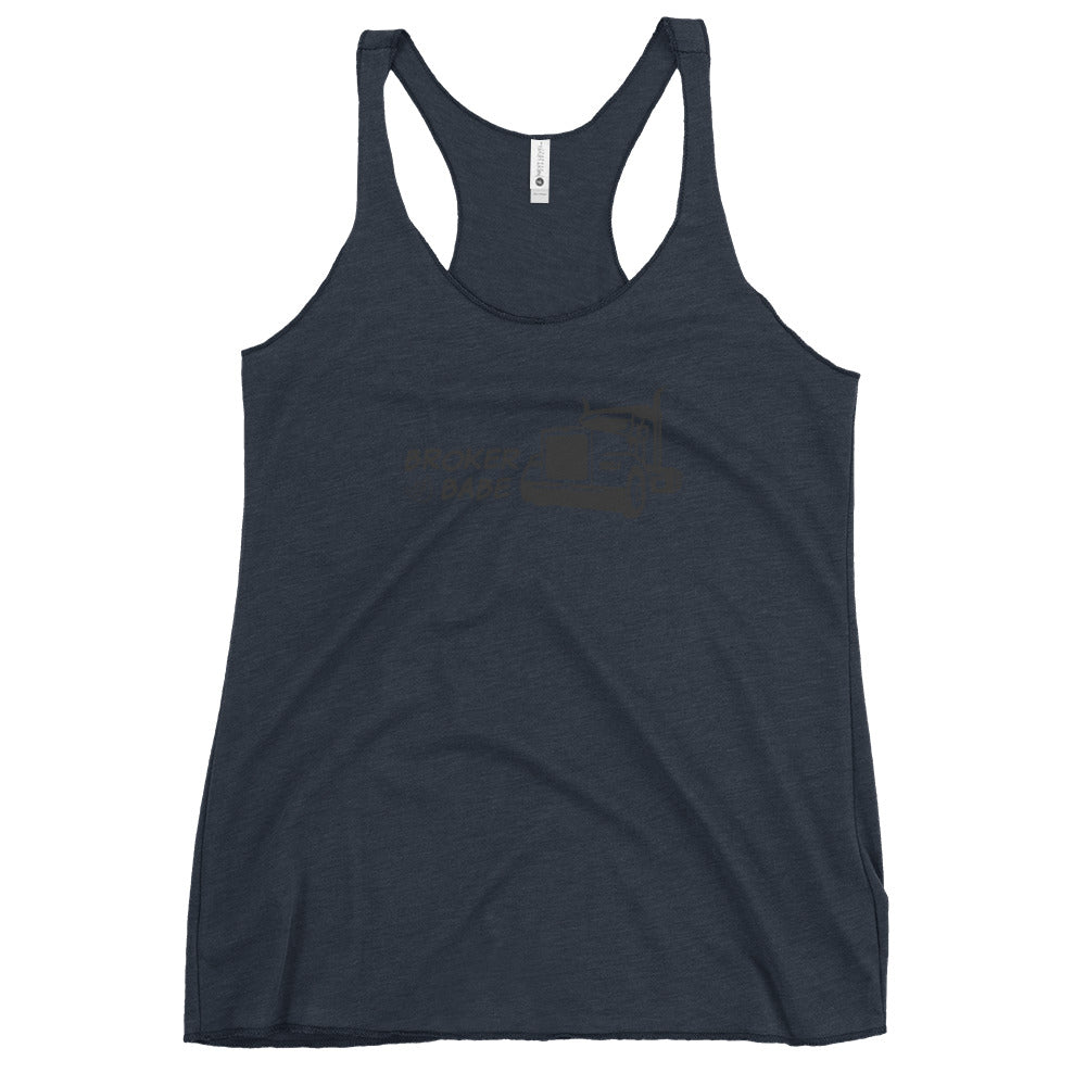 Women's Racerback Tank-Broker Babe