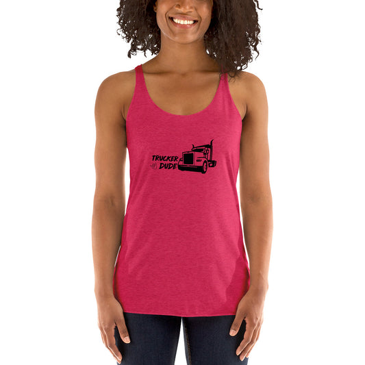 Women's Racerback Tank - Trucker Babe