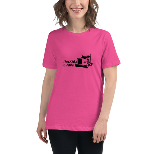 Women's Relaxed T-Shirt - Trucker Babe