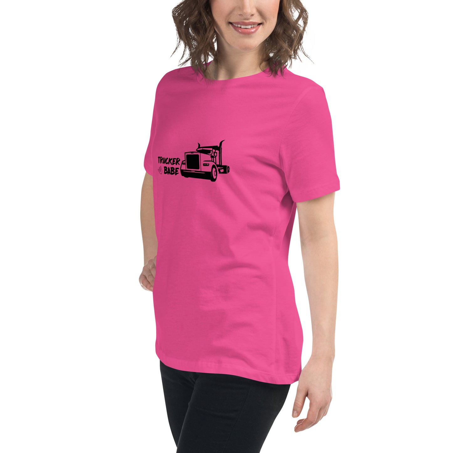 Women's Relaxed T-Shirt - Trucker Babe